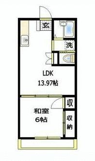 武井ハイツ 103号室 間取り
