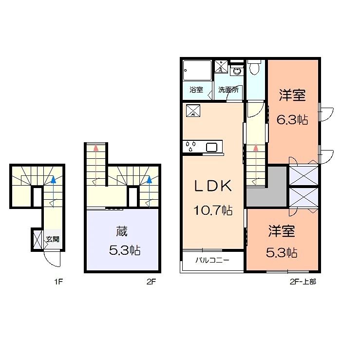 カクト・ユウＡ 203号室 間取り