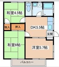 やわらぎハイツ(中) 間取り