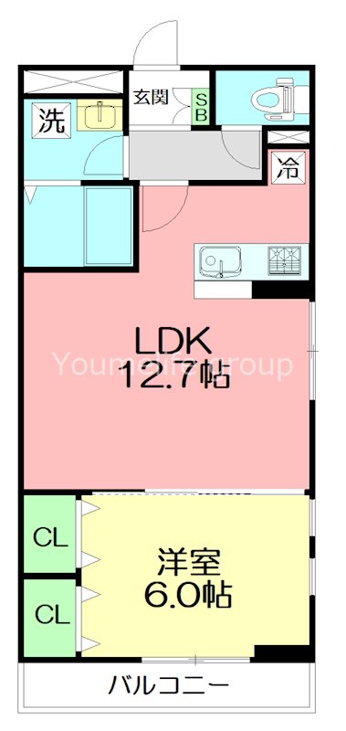 リブリ・FEEL-M湘南Ⅱ 208号室 間取り