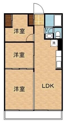江ノ島フェアビュウ 402号室 間取り