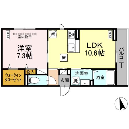 エスペリア高座渋谷 105号室 間取り