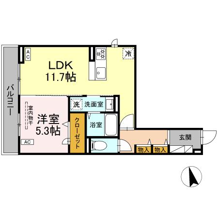 エスペリア高座渋谷 203号室 間取り