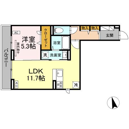 エスペリア高座渋谷 302号室 間取り