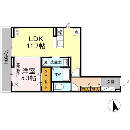エスペリア高座渋谷 303号室 間取り