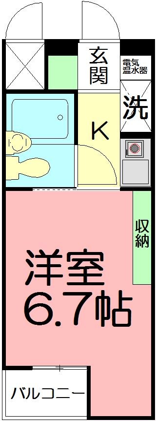 日神パレス戸塚 207号室 間取り