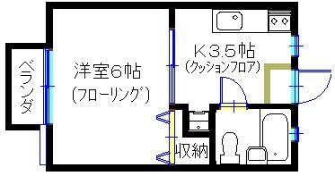 ソリッドリファイン善行　壱番館 205号室 間取り