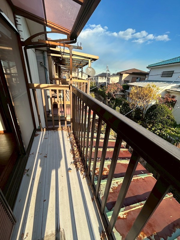 横浜市磯子区田中２丁目　貸家 ベランダ