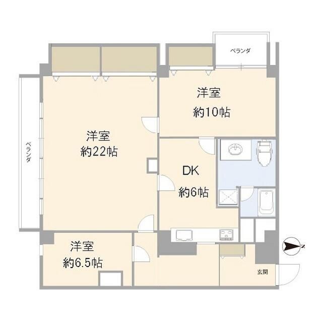 イトーピア藤沢マンション 6F号室 間取り
