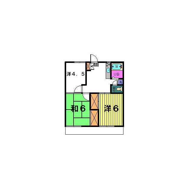 グリーンヒルズ 203号室 間取り