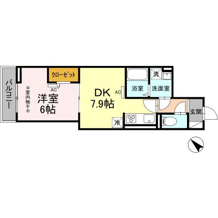 ウィスタリナ 305号室 間取り