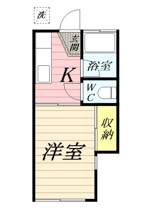 コーポ司第３ 101号室 間取り