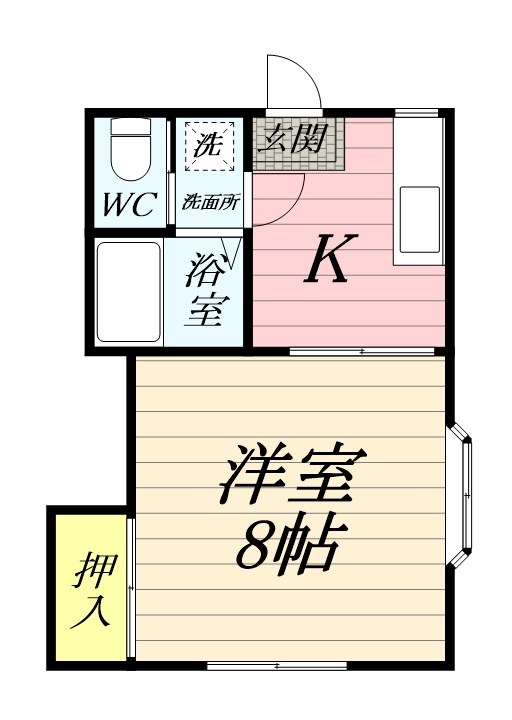 第二コーポミカ 205号室 間取り