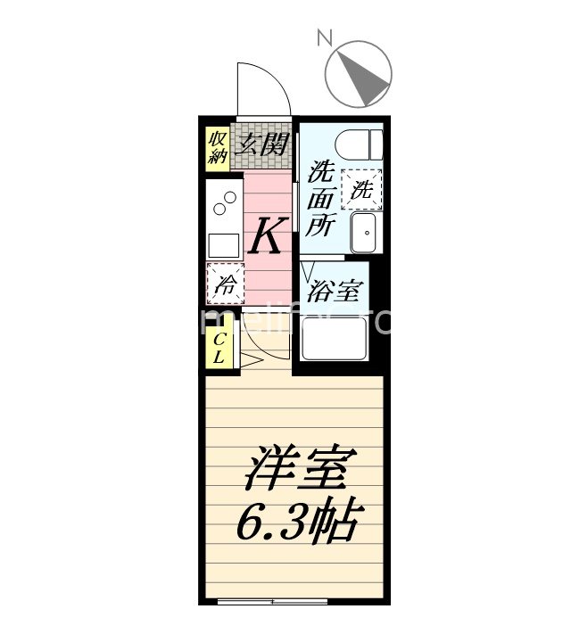 ベイルーム本鵠沼 203号室 間取り