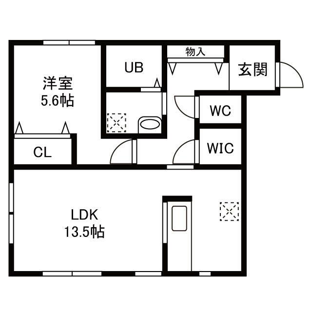 Ｋクレイン湘南 103号室 間取り