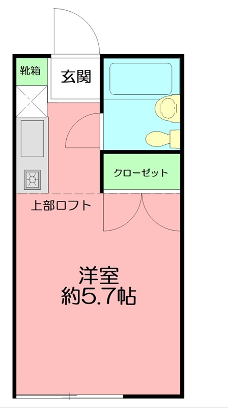 クレア湘南 202号室 間取り