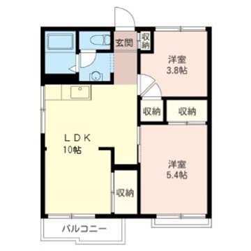 ふじみ野ハイツ 203号室 間取り