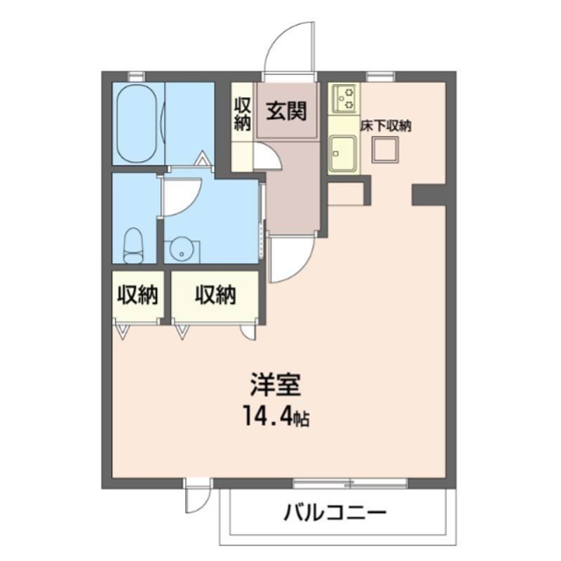 メゾンコキヤージュ 102号室 間取り