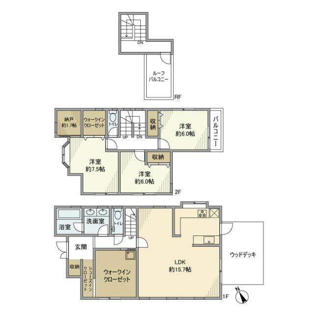 材木座戸建 間取り