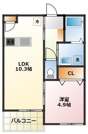 メゾン　ドゥ　レーヴⅠ 303号室 間取り