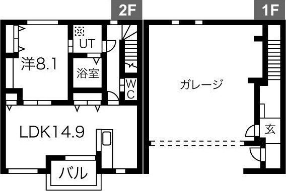 Y.K Garage湘南大和 102号室 間取り