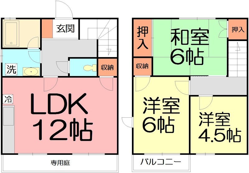 サンヒルズ藤沢２号棟 21号室 間取り