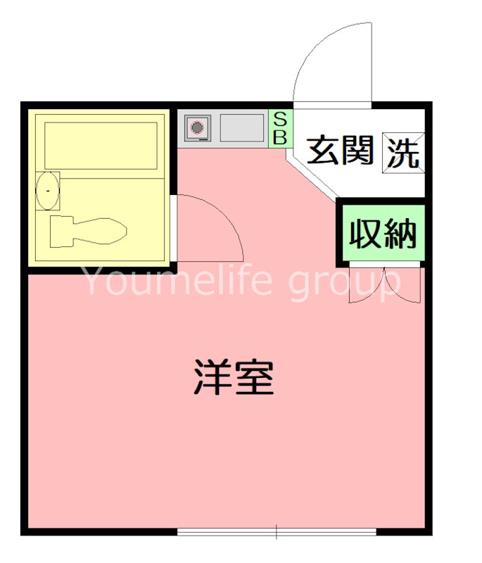 クロノス平塚西 103号室 間取り