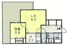 シャンテいせはら 308号室 間取り