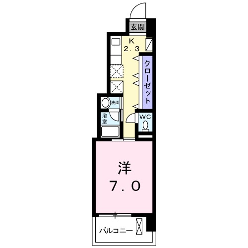 ｂｒｏｔｅ湘南 306号室 間取り