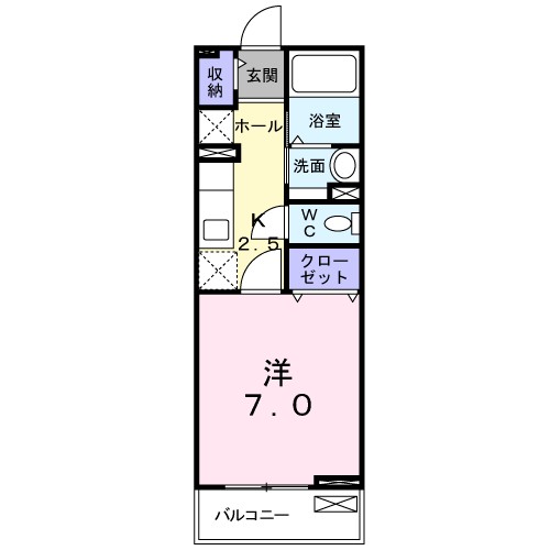 エアリーハウス湘南 202号室 間取り