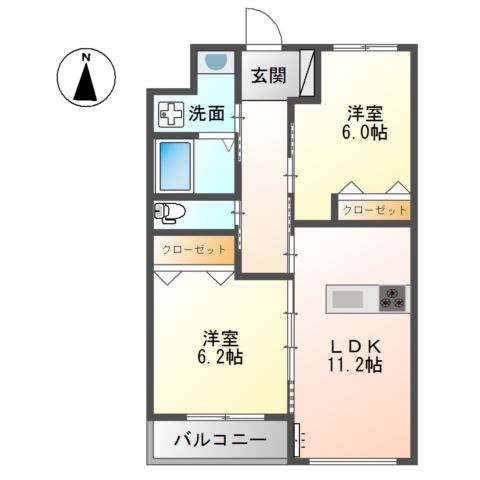 メゾン　フルール 間取り