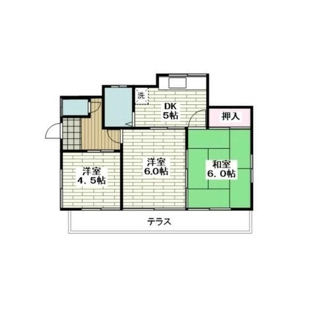 西八幡１丁目　貸家 間取り