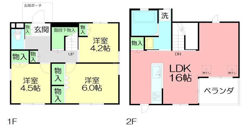 リラガーデンB棟 間取り