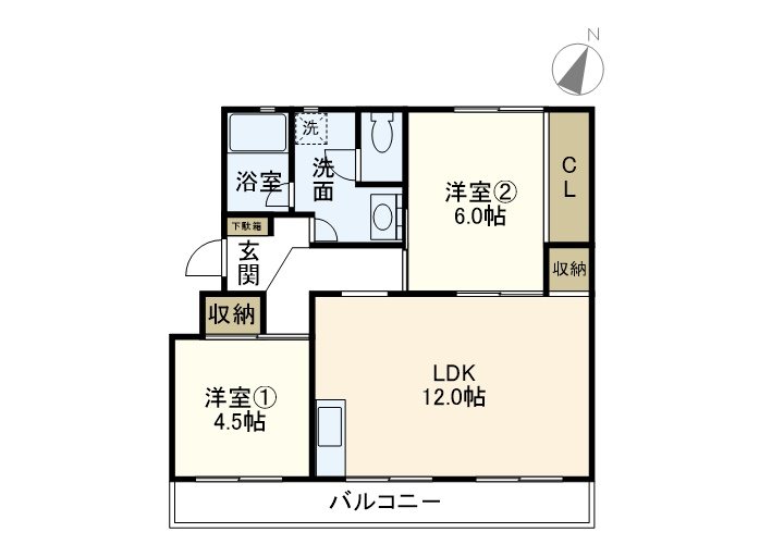 名瀬マンション 101号室 間取り