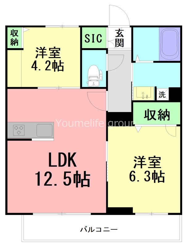 レジデンシア湘南茅ヶ崎 00102号室 間取り