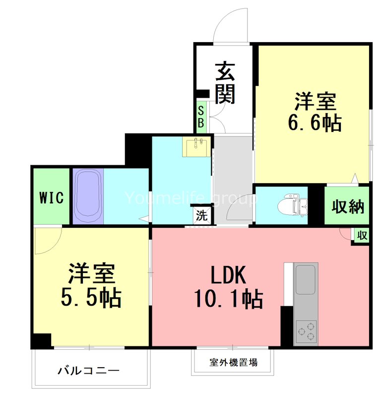 レジデンシア湘南茅ヶ崎 00201号室 間取り