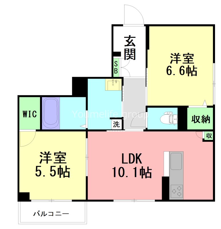 レジデンシア湘南茅ヶ崎 00101号室 間取り