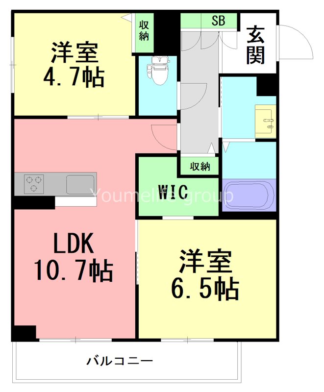 レジデンシア湘南茅ヶ崎 00103号室 間取り