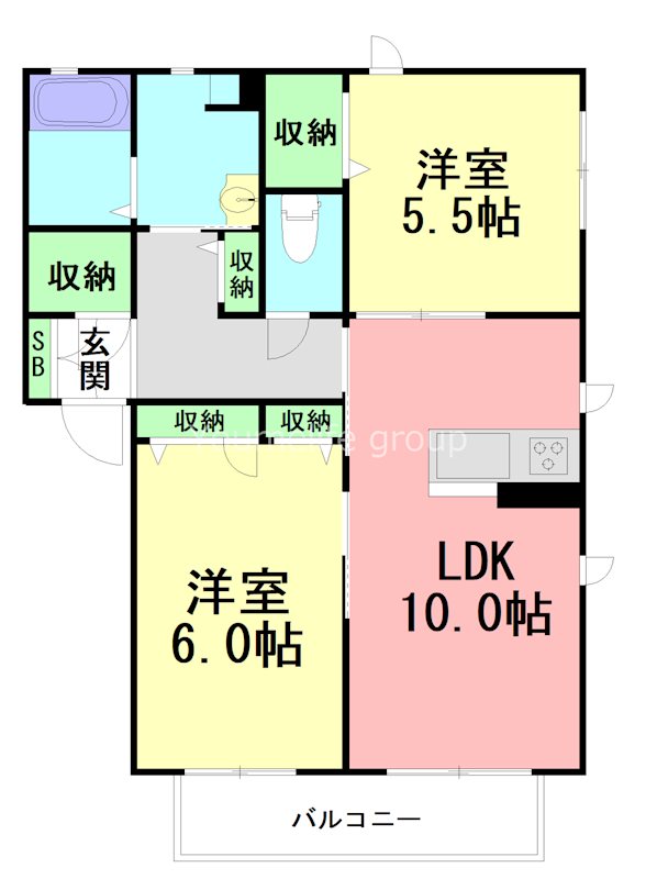 リラフォート湘南 00202号室 間取り