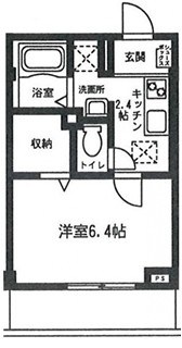 モアナ湘南 202号室 間取り