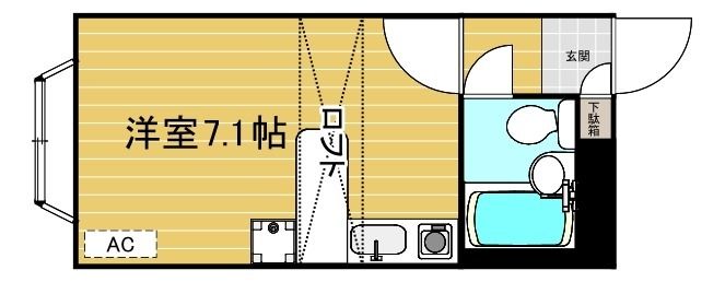 リファレンス愛甲石田  102号室 間取り