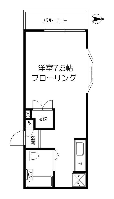 アペックス戸塚Ｂ棟 101号室 間取り