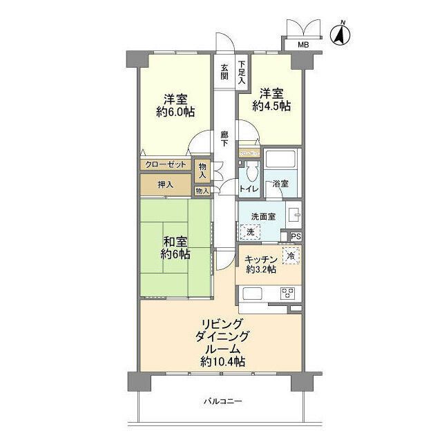 サンヴェール横浜・港南台 310号室 間取り