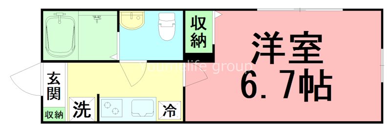 アザーレ・パッシオ本厚木A 201号室 間取り