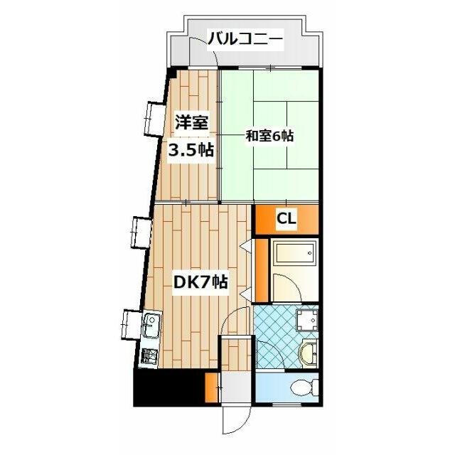 ラスター港南 403号室 間取り
