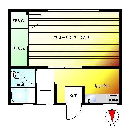 アパルト湘南 204号室 間取り