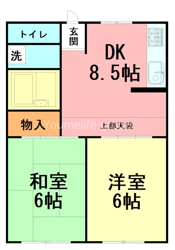 メゾンカミヤ 202号室 間取り