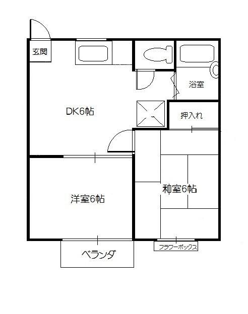サンライズ湘南 101号室 間取り