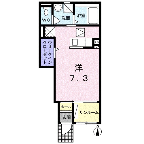 センターヴィレッジⅢ 104号室 間取り