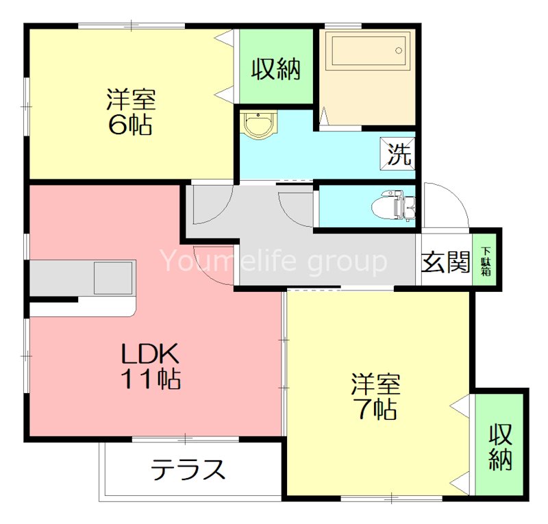 ブリーズハウスⅠ 201号室 間取り